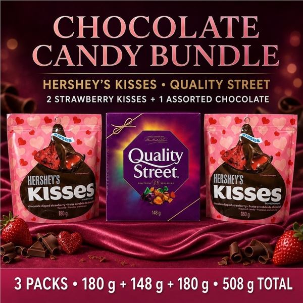 2 HERSHEY'S KISSES + QUALITY STREET 508G BB 09/26
