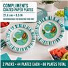 Image 1 : 2 PACKS COMPLIMENTS PAPER PLATES 8.5" 88 TOTAL