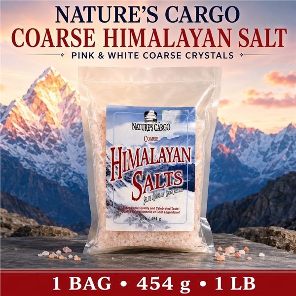 NATURE'S CARGO COARSE HIMALAYAN SALTS 454G