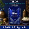Image 1 : TILDA PURE ORIGINAL BASMATI RICE 4LB BB 01/28
