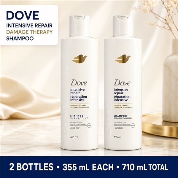 2 DOVE INTENSIVE REPAIR SHAMPOO 355ML