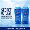 Image 1 : 2 SECRET OUTLAST COMPLETELY CLEAN DEODORANT 73G