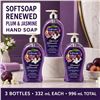 Image 1 : 3 SOFTSOAP PLUM & JASMINE HAND SOAP 332ML