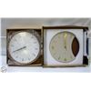 Image 1 : 2 NEW DRIINI BRAND ROUND WALL CLOCKS SOLD TOGETHER