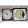 Image 1 : 2 NEW DRIINI BRAND ROUND WALL CLOCKS SOLD TOGETHER