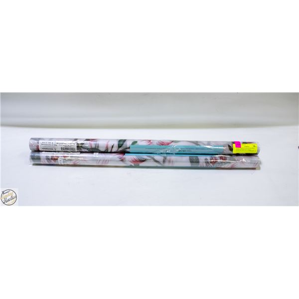 NEW 3PK COAVAS "STAINED GLASS" WINDOW PRIVACY FILM