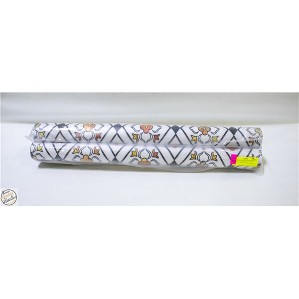 BRAND NEW 3PK OF STAINED GLASS PRINT WINDOW FILM