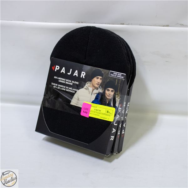 NEW 3 PACK OF PAJAR UNIVERSAL SIZE UNISEX TOQUES