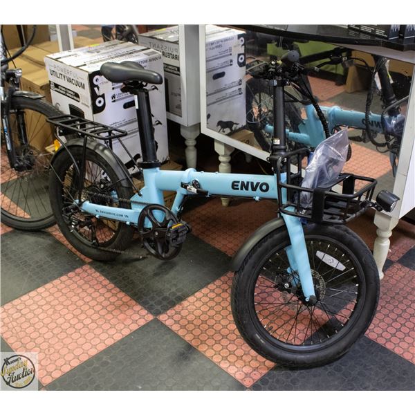 ENVO LYNX 20" 500W FOLDING ELECTRIC BIKE - BLUE