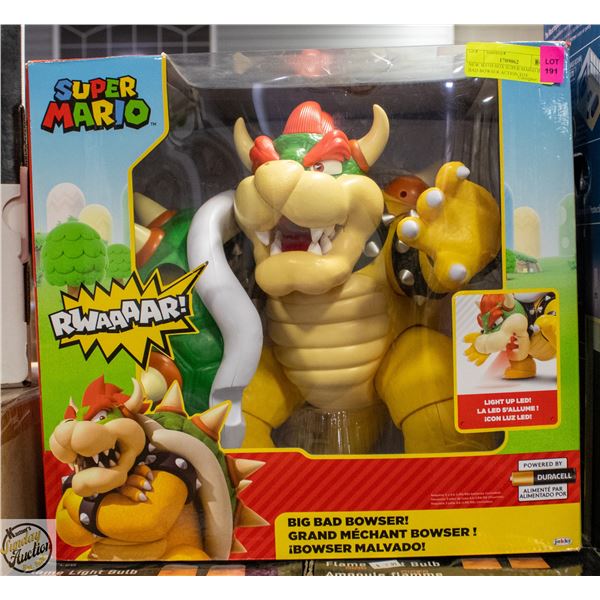 NEW WITH BOX SUPER MARIO BIG BAD BOWSER ACTION TOY