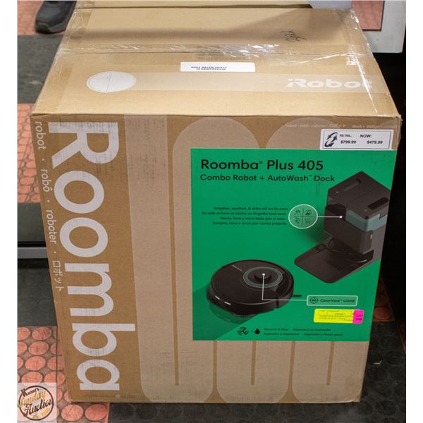 BRAND NEW ROOMBA PLUS 405 COMBO ROBOT + DOCK