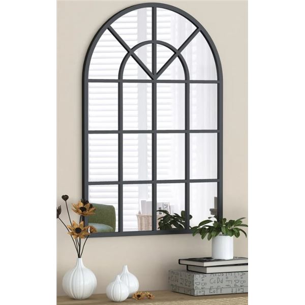NEW A&E DECOR WINDOW METAL FRAMED MIRROR