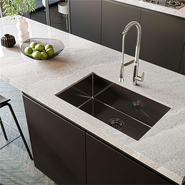 BRAND NEW TROVA STAINLESS STEEL KITCHEN SINK BLACK