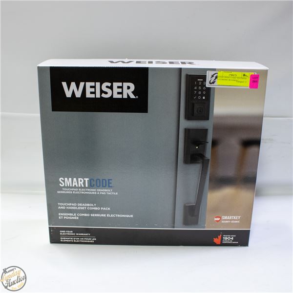 WEISER SMART CODE TOUCHPAD ELECTRONIC DEADBOLT