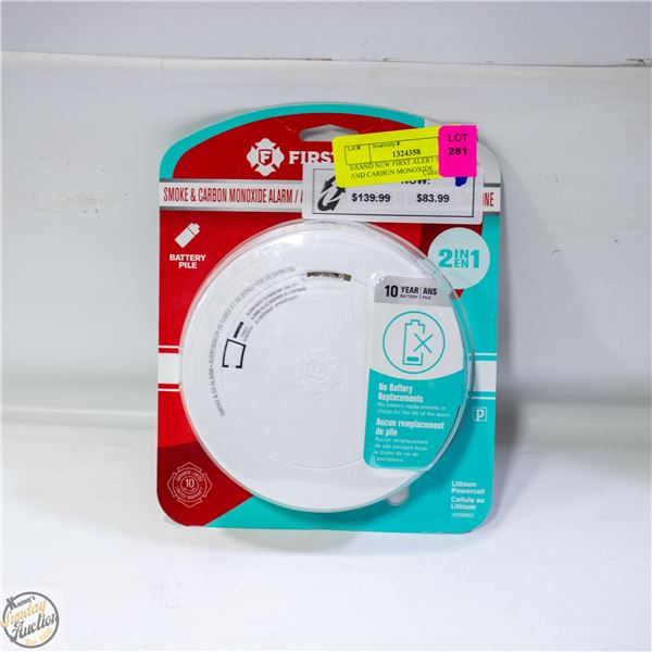 BRAND NEW FIRST ALERT SMOKE AND CARBON MONOXIDE