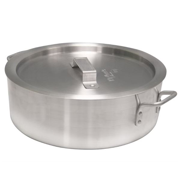 NEW SAGETRA BRAZIER 24QT ALUMINIUM COOKING POT/LID