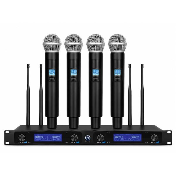 NEW WITH BOX MICROKING 4 CHANNEL UHF WIRELESS
