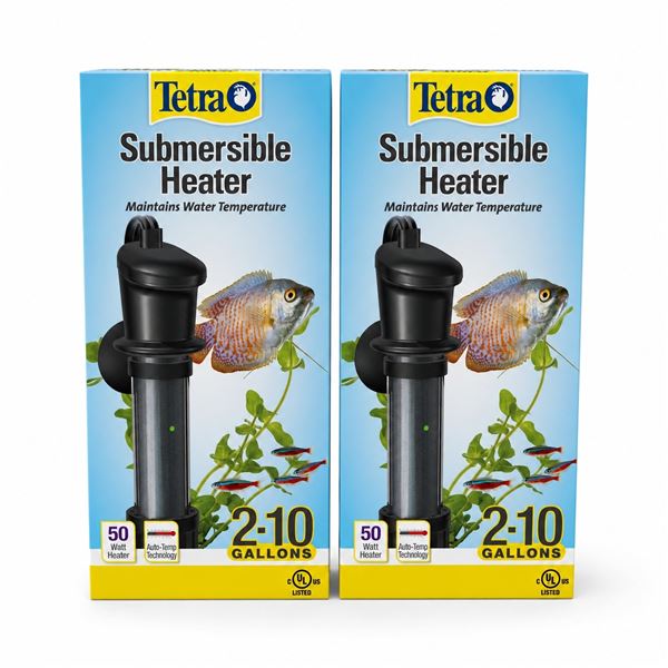 NEW PAIR OF TETRA SUBMERSIBLE WATER HEATERS FOR