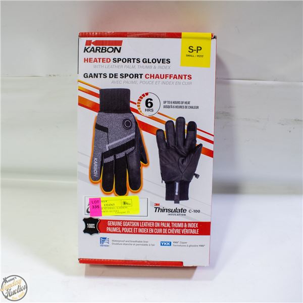 BRAND NEW SZ SMALL KARBON HEATED SPORTS GLOVES