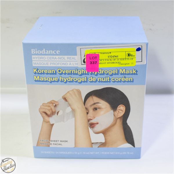 BIODANCE PACK OF 24 SHEETS OF OVERNIGHT HYDROGEL
