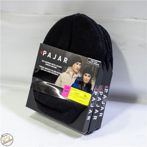 NEW 3 PACK OF PAJAR UNIVERSAL SIZE UNISEX TOQUES