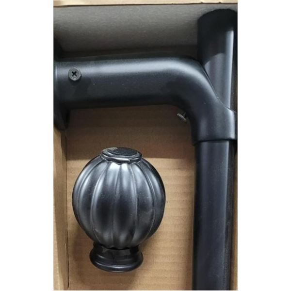 NEW COUTURE BLACK OUT ADJUSTABLE CURTAIN ROD