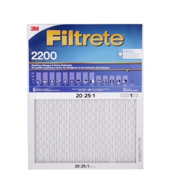 NEW PACK OF 4 3M 20X25X1 FILTRETE FURNACE FILTER