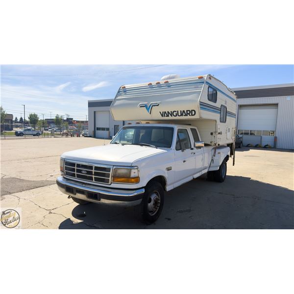 1997 FORD XLT F350 DUALLY WITH 1990 CAMPER