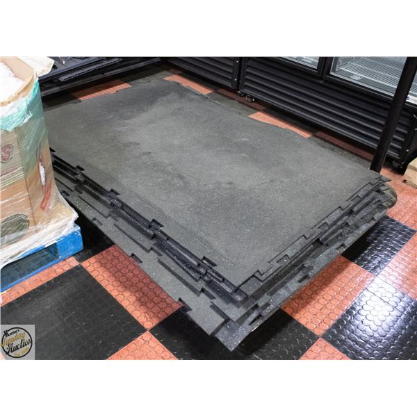 PALLET OF PARTIAL COMMERCIAL PUZZLE MATS