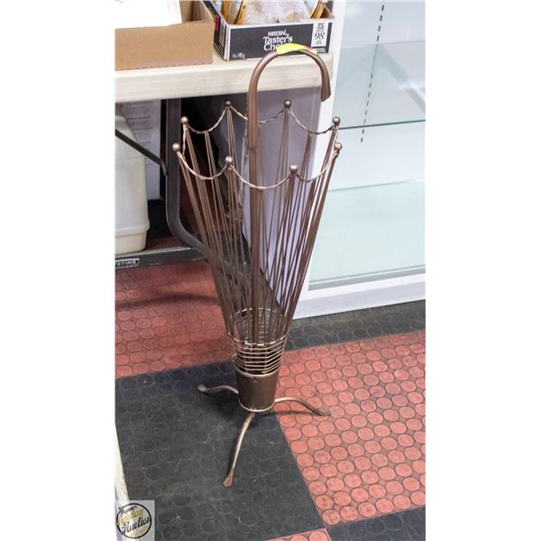 MID CENTURY METAL UMBRELLA STAND