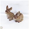 Image 1 : VINTAGE 1960'S (X2) FUZZY PLASTIC RABBITS