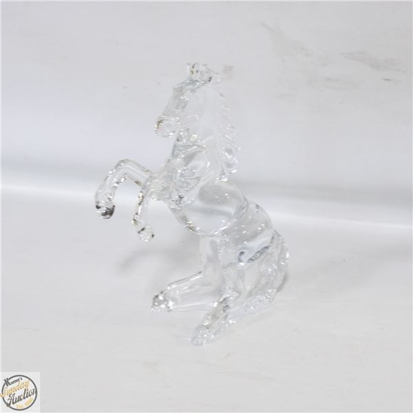 VINTAGE CLEAR BLOWN ART GLASS
