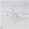 Image 1 : VINTAGE CLEAR BLOWN ART GLASS