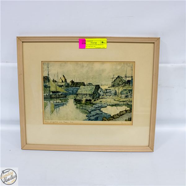 VINTAGE STRAGGLERS PEGGYS COVE BY NICHOLAS