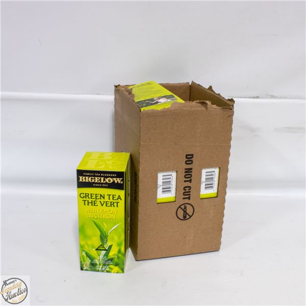 CASE OF 6 BIGELOW GREEN TEA WITH LEMON