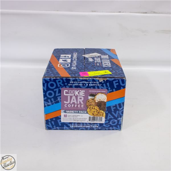 2 RIVERS KEURIG STYLE COOKIE JAR SAMPLER VARIETY