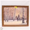Image 1 : JACK LEE MCLEAN VINTAGE PRINT COWBOY 2 HORSES