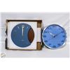 Image 1 : 2 NEW DRIINI BRAND ROUND WALL CLOCKS SOLD TOGETHER