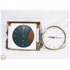 Image 1 : 2 NEW DRIINI BRAND ROUND WALL CLOCKS SOLD TOGETHER