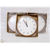 Image 1 : 3 NEW DRIINI BRAND WHITE+WOOD ROUND WALL CLOCKS