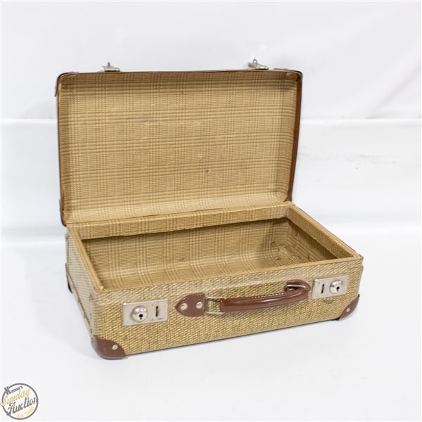 MID CENTURY BIRKDALE TWEED SMALL SUITCASE