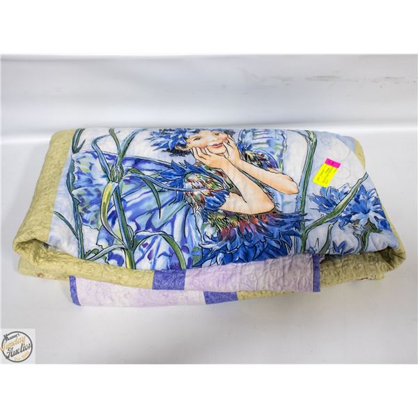HEAVY FAIRY THEME HAND MADE QUILT