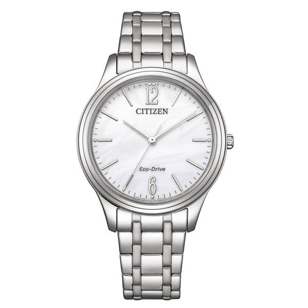 NEW CITIZEN CLASSIC ECO WHITE DIAL LADIES WATCH