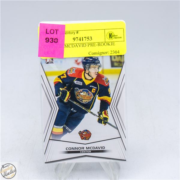 CONNOR MCDAVID PRE-ROOKIE LEAF