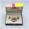 Image 1 : JEWELS OF ELEGANCE BROOCH, CLIP ON EARRINGS