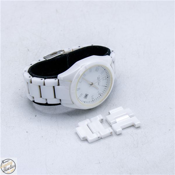 CARAVELLE NEW YORK CERAMIC WATCH