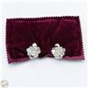 Image 1 : ESTATE PAIR OF SHERMAN EARRINGS - VINTAGE