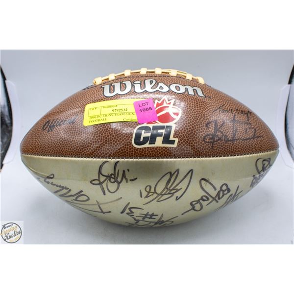 2006 BC LIONS TEAM SIGNED FOOTBALL