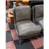 Image 1 : NEW AIDEN & IVY LEATHER SLIPPER CHAIR - ARMLESS