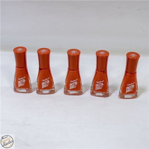 LOT OF 5 NEW NAIL POLISH